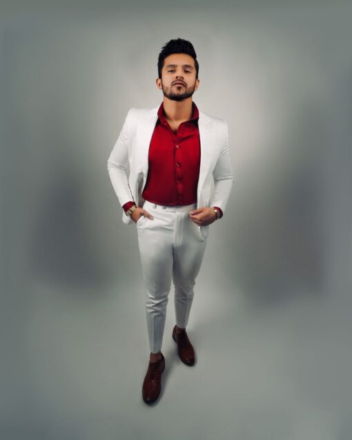 Sxeriff | Top Sustainable fashion Brand in IndiaCOTTON BLAZER 9999 RED COTTON SHIRT 4999 COTTON SKINNY FORMAL PANT 4499 FULL COTTON SUIT SET 19499 scaled