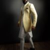 Sxeriff | Top Sustainable fashion Brand in Indiaquilted front open Indo western jacket 12999 horizontal striped kurta chudidar 12999 FULL SET 25999 scaled